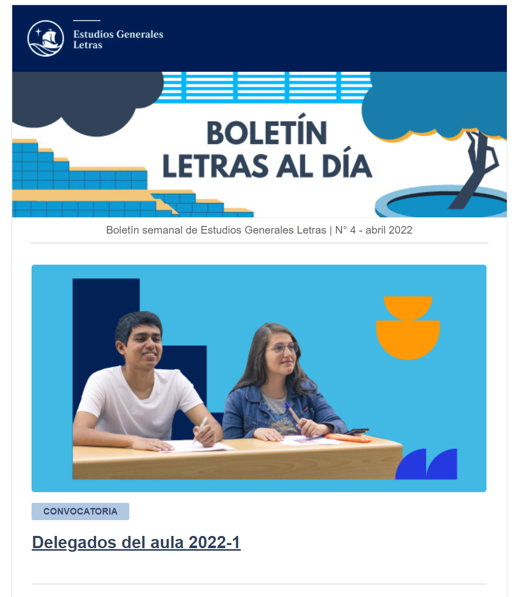 Boletin-4-2022-1 - PUCP | Estudios Generales Letras