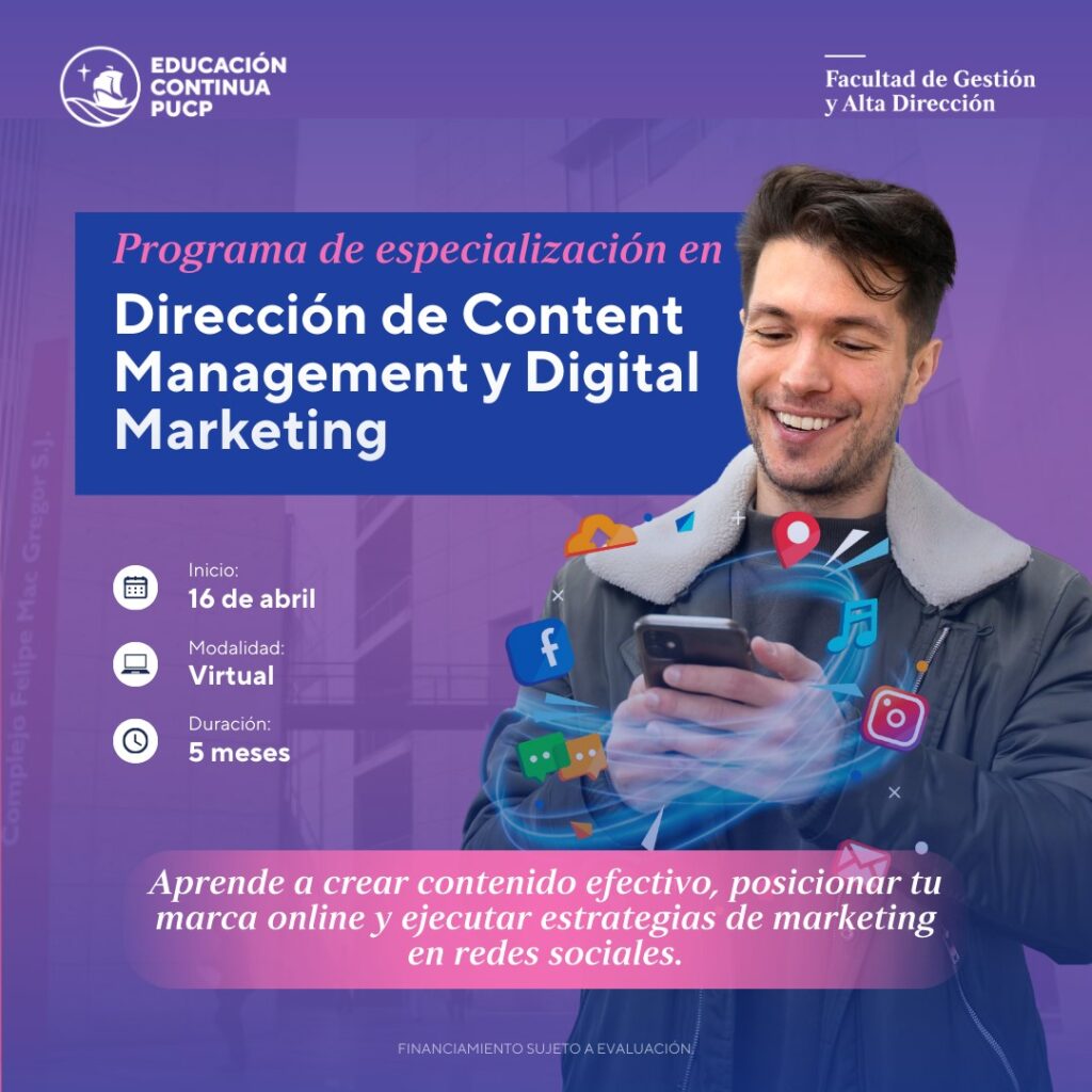 Programa en Content Management y Digital Marketing