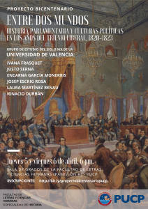 Seminario Internacional | “Entre dos mundos. Historia parlamentaria y culturas políticas en los años del Trienio Liberal (1820-1823)”