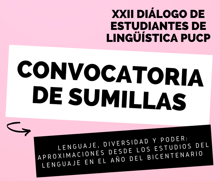 Convocatoria | XXII Diálogo de Estudiantes de Lingüística