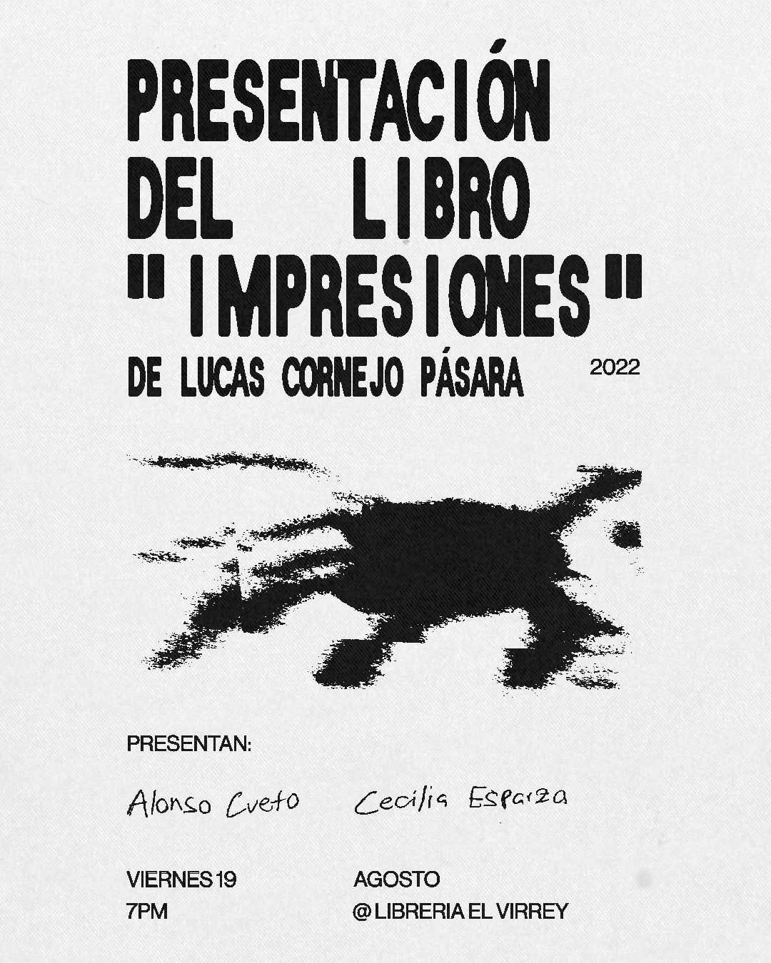 Lucas Cornejo Pásara, egresado de nuestra Facultad, presentará su primer libro “Impresiones”, de llegada internacional