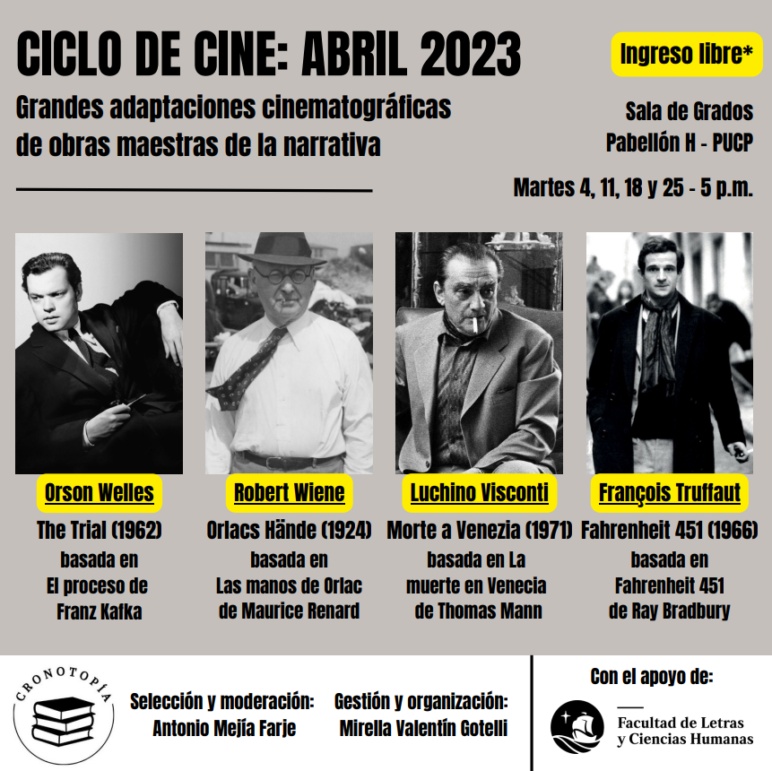 Ciclos de cine 2023-1 | Cronotopia