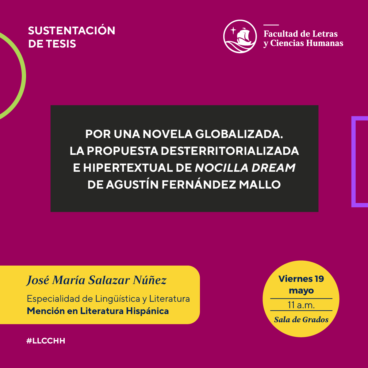 Sustentación de tesis | José María Salazar Núñez