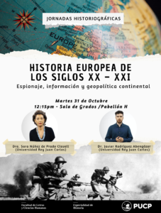 Mesa | Historia europea de los siglos XX – XXI: espionaje, información y geopolítica continental