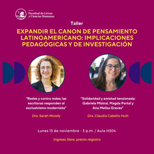 Taller |  Expandir el canon de pensamiento latinoamericano: implicaciones pedagógicas y de investigación