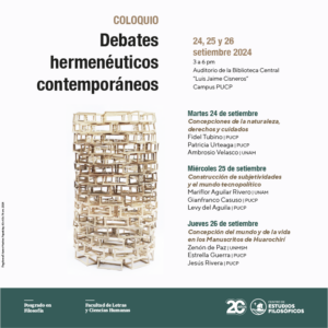 Coloquio “Debates hermenéuticos contemporáneos”