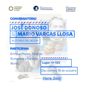 Conversatorio | José Donoso y Mario Vargas Llosa. Autores del Boom