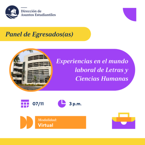 Panel: “Experiencias en el mundo laboral de Letras y Ciencias Humanas”