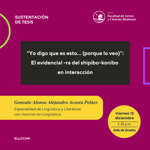 Sustentación de tesis | Gonzalo Alonso Alejandro Acosta Peláez