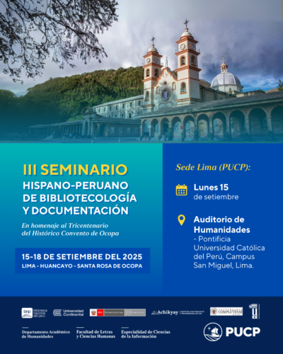 III Seminario Hispano-Peruano de Bibliotecología y Documentación