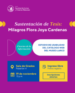 Sustentación de tesis | Milagros Flora Joya Cardenas