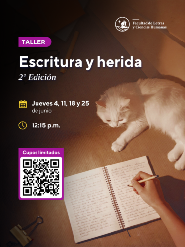 Taller Escritura y herida – 2.ª edición