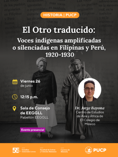 El Otro traducido: voces indígenas amplificadas o silenciadas en Filipinas y Perú, 1920-1930
